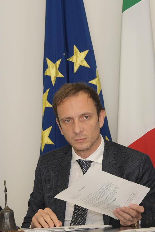 Il governatore del Fvg Massimiliano Fedriga